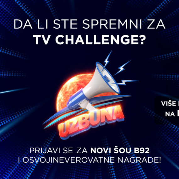 Prijavite se za novi kviz B92 TV - "Uzbuna"! Borba za nagradu od 10.000 evra kreće ove jeseni!