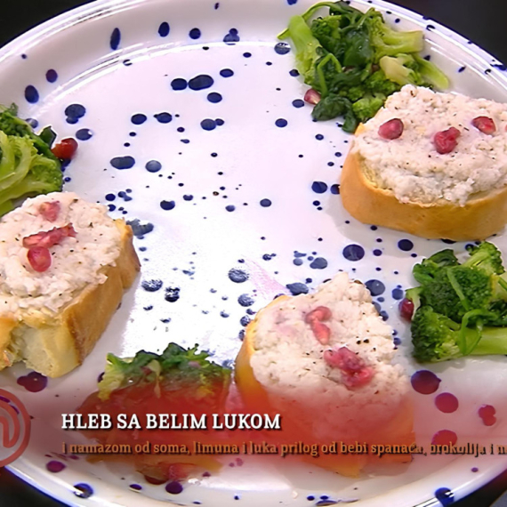 Takmičarka "MasterChefa" predstavlja vam svoj recept: HLEB SA BELIM LUKOM i namazom od soma, limuna i luka