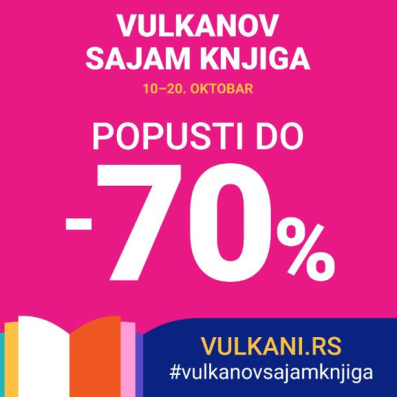 Vulkanov sajam knjiga je počeo – popusti do 70%