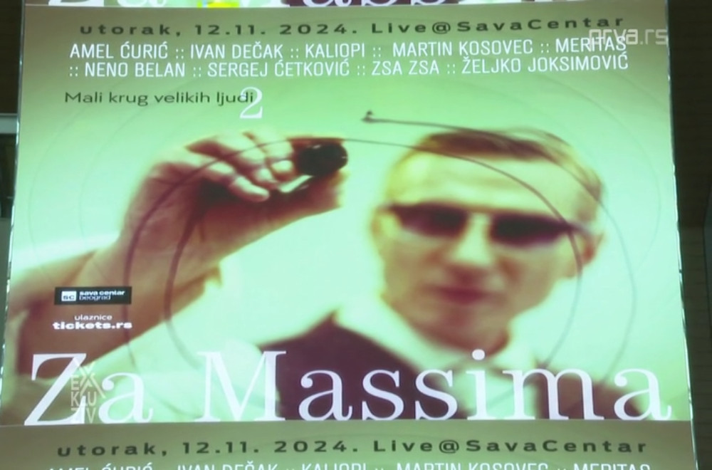 Koncert “Za Massima – Mali krug velikih ljudi 2” u Beogradu 12. novembra