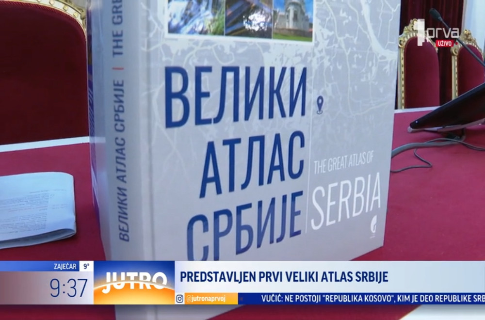 Predstavljen prvi Veliki atlas Srbije