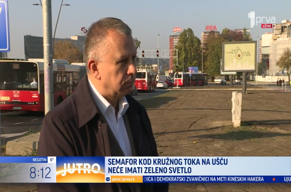 Da li znate da semafori kod kružnog toka na Ušću nemaju zeleno svetlo i neće raditi stalno?