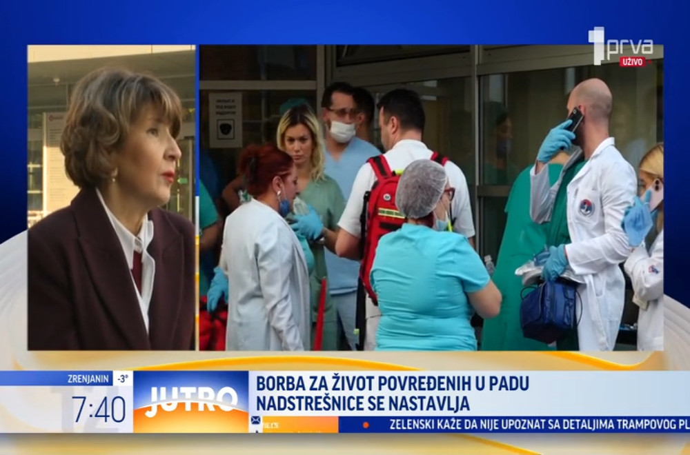 Vesna Turkulov o novom zdravstvenom stanju troje povređenih u tragediji u Novom Sadu