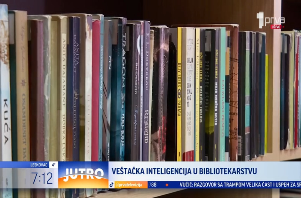 Veštačka inteligencija u narodnoj biblioteci Stevan Sremac u Nišu – kako izgleda digitalizacija knjiga?