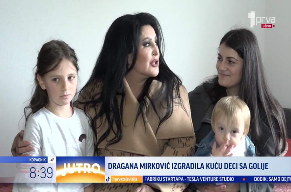 Dragana Mirković izgradila kuću deci sa Golije: Pevačica uložila 6 miliona dinara i tako porodici Maraš podarila novi dom!