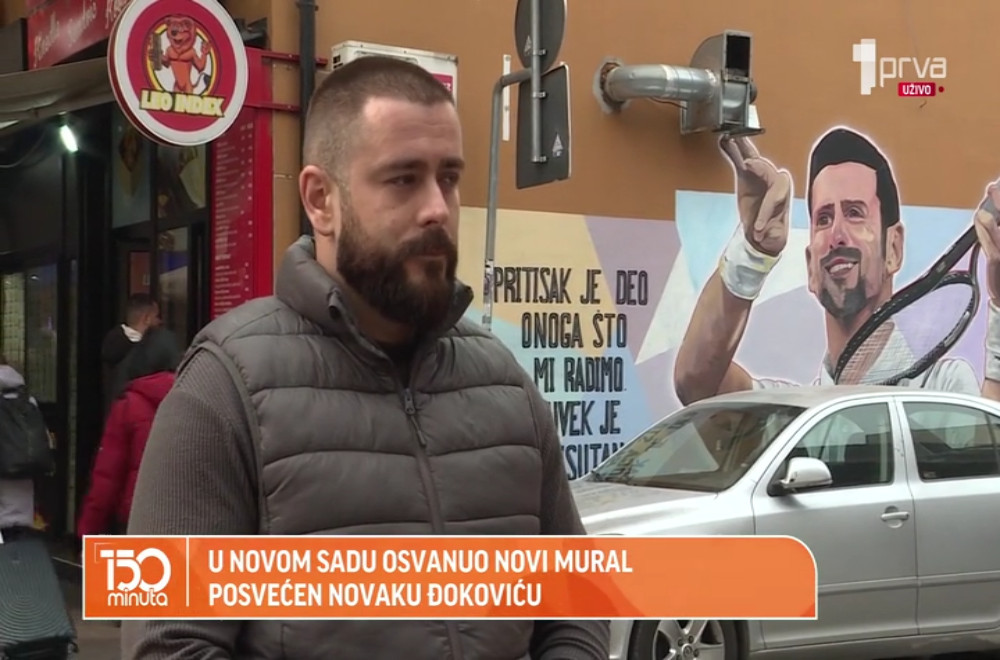 Novi mural u Novom Sadu posvećen Novaku Đokoviću