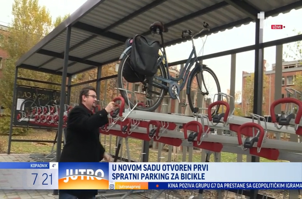 Otvoren prvi spratni parking za bicikle