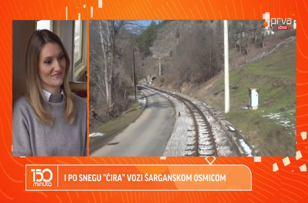 “Ćira” i po snegu vozi Šarganskom osmicom