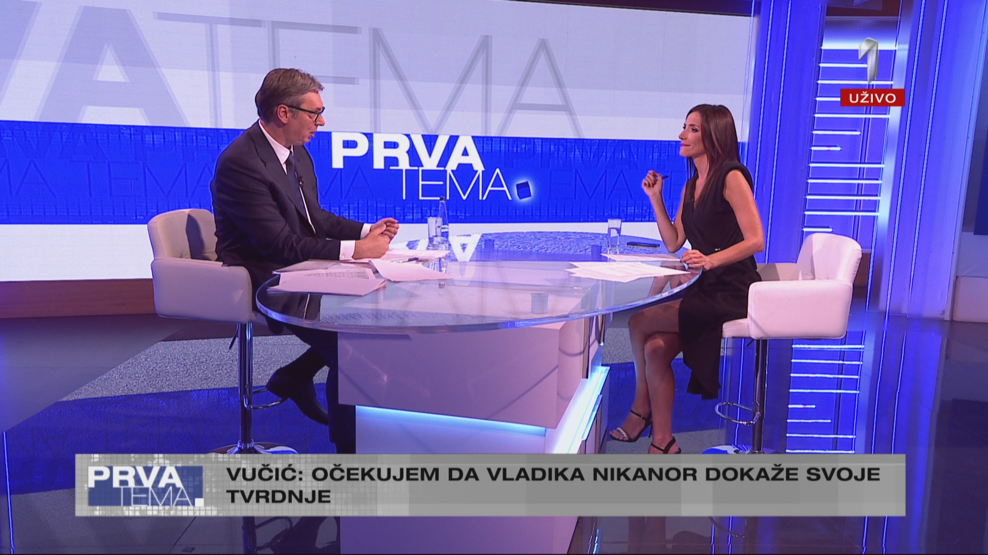 Prva tema - Gost: Predsednik Srbije Aleksandar Vučić